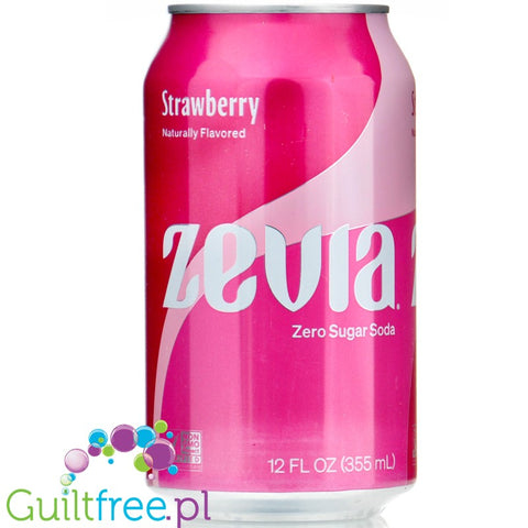 Zevia Strawberry - 100% naturalna Lemoniada Truskawkowa bez kalorii ze stewią
