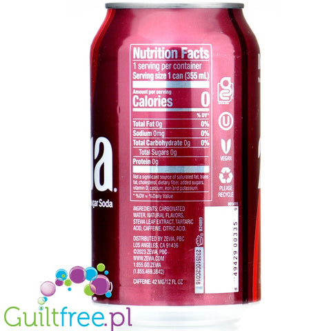 Dr Zevia - 100% naturalny napój bez kalorii ze stewią