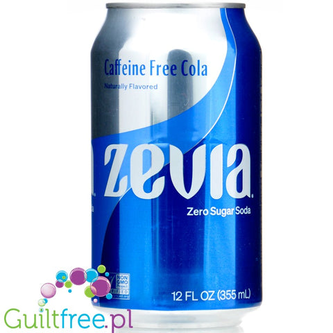 Zevia Cola Cafeine Free - 100% naturalna cola bezkofeinowa bez kalorii ze stewią