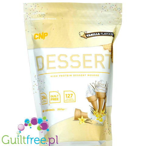 CNP Dessert Vanilla- high protein dessert 24g protein, 10 servings