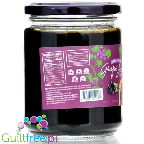 Choc Zero Keto Concord Grape Spread - keto dżem z ciemnych winogron bez cukru ze skrobią oporną