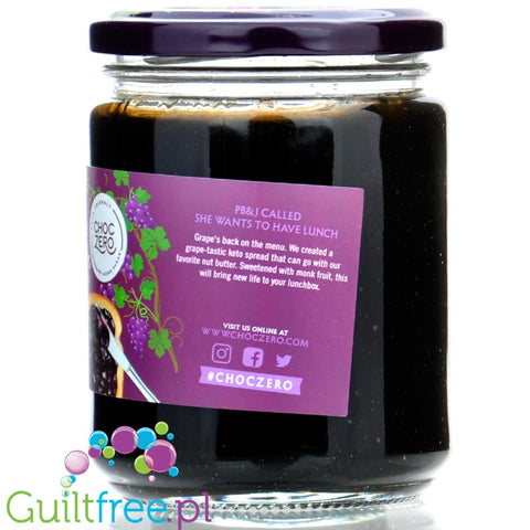 Choc Zero Keto Concord Grape Spread - keto sugar-free dark grape jam with resistant starch