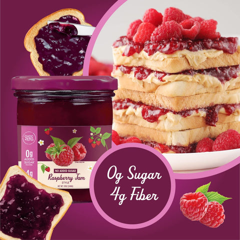 Choc Zero Keto Raspberry Spread - keto sugar-free raspberry jam with resistant starch