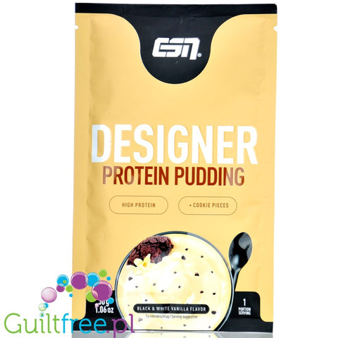 ESN Designer Protein Pudding Black & White Vanilla 30g - pudding białkowy, 16g białka w porcji 105kcal