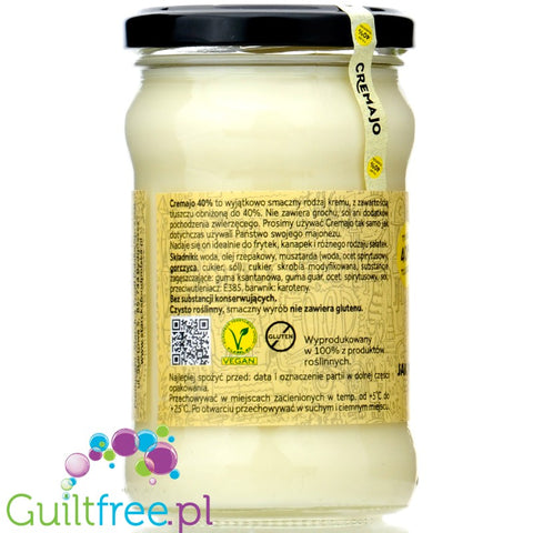 Starck's Cremajo 40% - niskokaloryczny wegański majonez niskotłuszczowy bez jajek, tylko 40%  tłuszczu