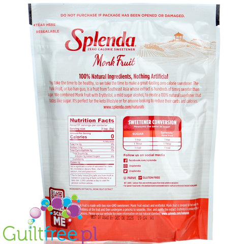 Splenda Naturals Naturals Monk Fruit (454g)