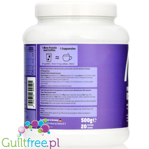 More Nutrition Protein Iced Coffee White Chocolate Caramel - mrożona kawa proteinowa 15g białka & 85kcal