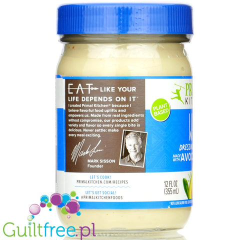 Primal Kitchen Whip Dressing & Spread Avocado - wegański keto majonez bez jaj z olejem awokado, zero węglowodanów