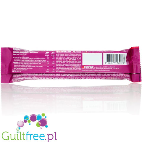Nutramino Crispy Chocolate & Berries - niskocukrowy baton proteinowy 18g białka z owocami, karmelem i czekoladą