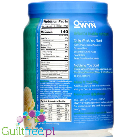 OWYN Plant Based Protein Dark Chocolate 494g