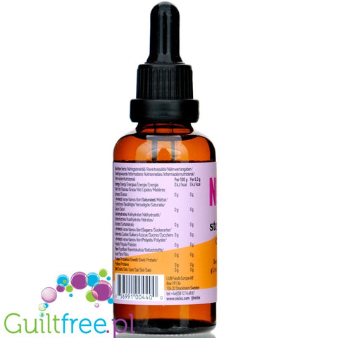 Nicks N!ck's Stevia Drops Caramel - karmelowy aromat ze stewią bez cukru i kalorii