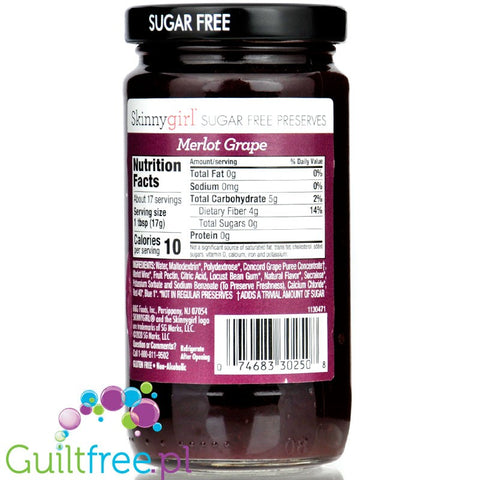 Skinnygirl Merlot Grape Jam 283g