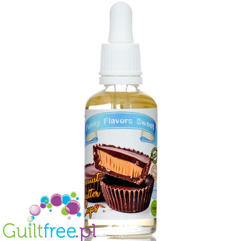 Funky Flavors Sweet Peanut Butter Cups 50ml, sweetened liquid food flavoring