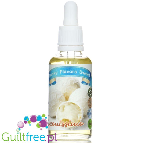 Funky Flavors Sweet Coconissimo - słodzony aromat bez cukru, tłuszczu i kcal, Kokos, Biała Czekolada & Migdał