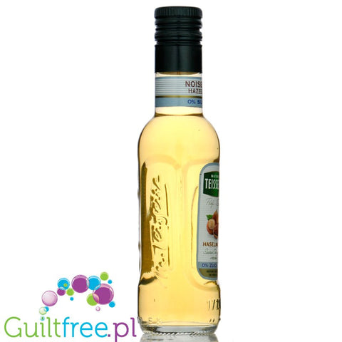 Teisseire Hazelnut Syrup 0% - wegański syrop bez cukru do kawy o smaku orzechów laskowych