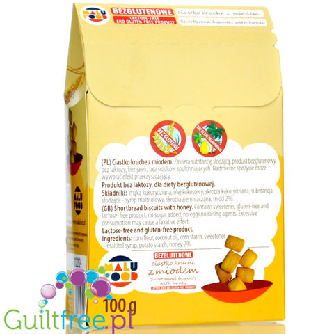 Malu Food Shortbread Biscuits with Honey 100g