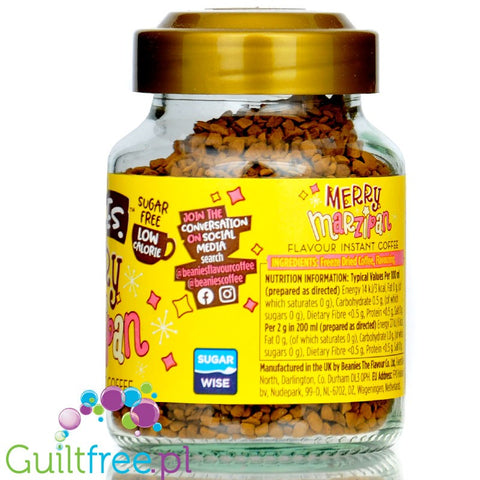 Beanies Merry Marzipan - liofilizowana, aromatyzowana kawa instant 2kcal