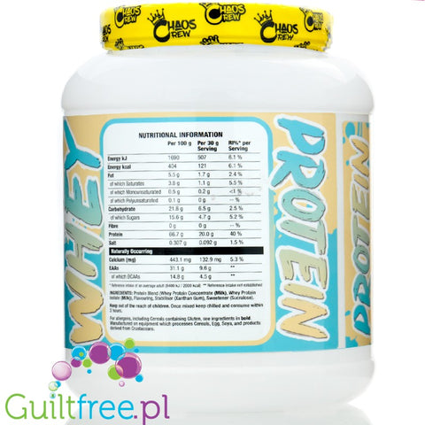 Chaos CRew Whey Protein Vanilla Ice Cream 720g