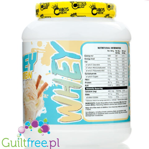Chaos CRew Whey Protein Vanilla Ice Cream 720g