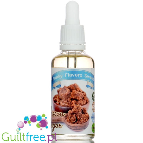 Funky Flavors Sweet Brown Sugar - kropelki aromatyczne bez cukru o smaku brązowego cukru bez kalorii
