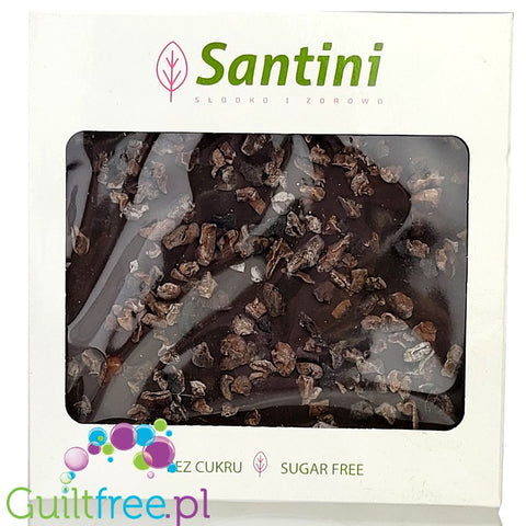 Santini dark chocolate with cocoa beans