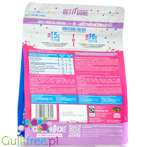 Grenade Protein Whey Birthday Cake 480g