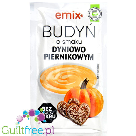 Emix Budyń Dyniowo-Piernikowy - budyń bez cukru o smaku dyni i piernika