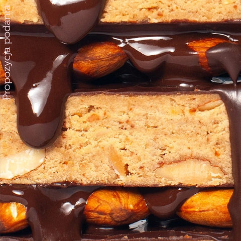 FIZI Protein Almond & Choco - wegański baton proteinowy w polewie czekoladowej bez dodatku cukru