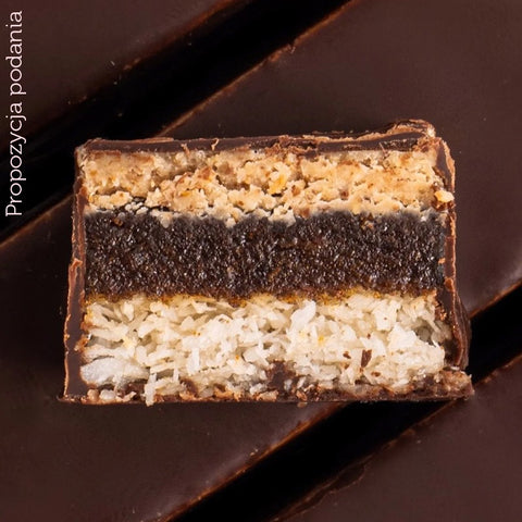 FIZI Guilty Pleasure Coconut Cookie & Almond - wegański baton proteinowy w polewie czekoladowej bez dodatku cukru