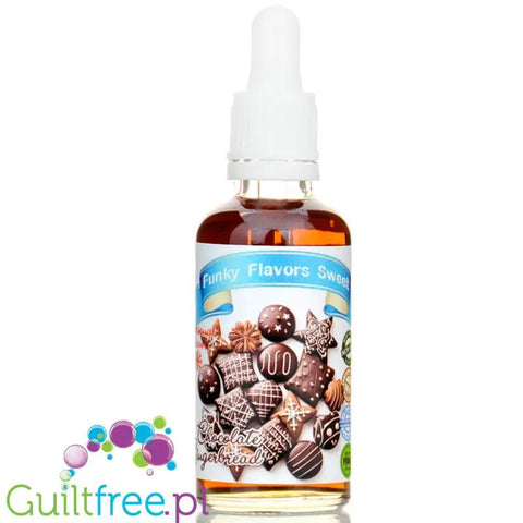 Funky Flavors Sweet Milk Gingerbread - słodzony aromat pierników w czekoladzie bez cukru i tłuszczu