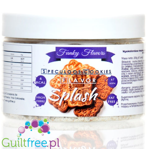Funky Flavors Splash Speculoos Cookie 200g - błonnikowy aromat słodzący w proszku karmelizowanych herbatników cynamonowych