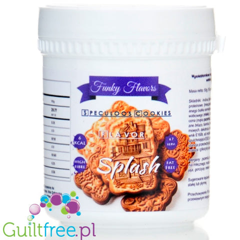 Funky Flavors Splash Speculoos Cookie 50g - błonnikowy aromat słodzący w proszku karmelizowanych herbatników cynamonowych