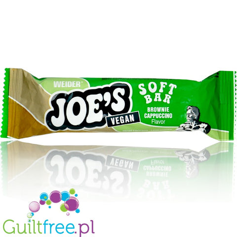 Weider Joe's Soft Bar Vegan Brownie Cappucino - wegański baton proteinowy 195 kcal i 15g białka