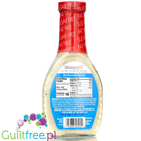 Skinnygirl Dressing Buttermilk Ranch - dressing bez cukru i bez tłuszczu, Maślankowo - Ziołowy 10kcal