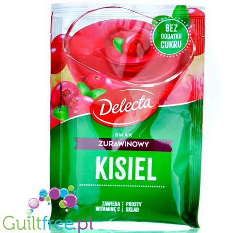 Delecta kisiel żurawinowy bez cukru z witaminą C