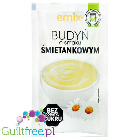 Emix Budyń Śmietanka - budyń bez cukru o smaku śmietankowym