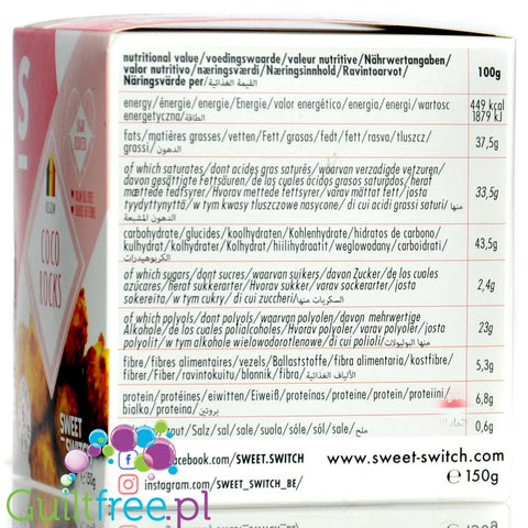 Sweet Switch Coco Rocks - keto kokosanki bez  dodatkucukru