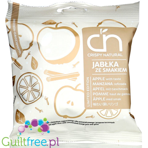 Crispy Natural Apples with Taste - crispy apple slices with Orange-Spicy flavor