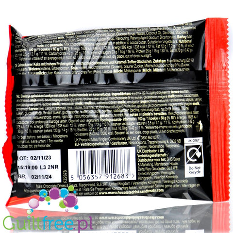 Mars Hi-Protein Cookie Chocolate & Caramel - ciastko proteinowe 15g białka z kawałkami karmelu i czekolady