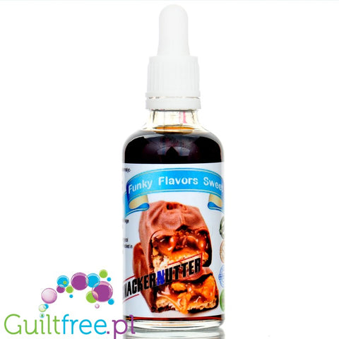 Funky Flavors Sweet Snacker Nutter - sweet flavor drops without sugar and calories, flavor Bar with Caramel and Nuts