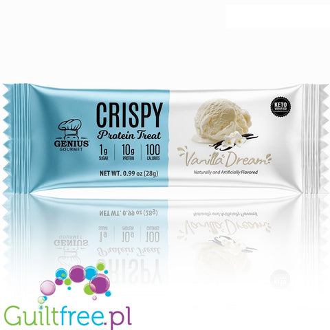 Genius Gourmet Crispy Protein Treat Vanilla Dream