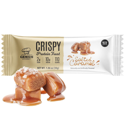 Genius Gourmet Crispy Protein Treat Salted Caramel
