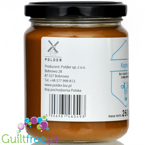Polder Kajmak Polska Sól Morska - masa kajmakowa bez dodatku cukru z erytrolem, smak solony karmel