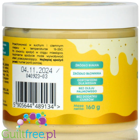 SuperSonic Peanut Butter White Chocolate & Tropical Fruit 250g - wegański krem, smak Białej Czekolady z Owocami Tropikalnymi