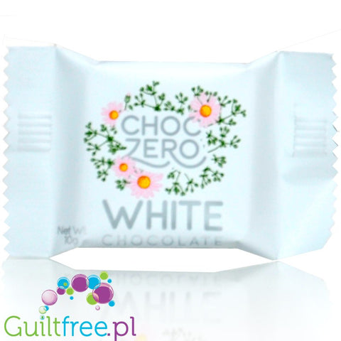 Choc Zero Chocolate Square, White Chocolate - keto biała czekoladka bez cukru z monk fruit