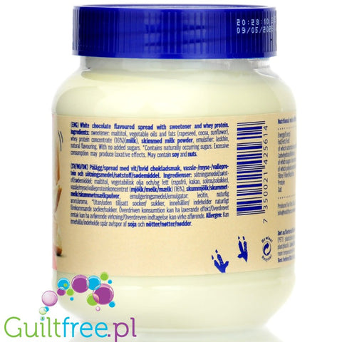 HealthyCo Proteinella White - krem Biała Czekolada, bez cukru i oleju palmowego