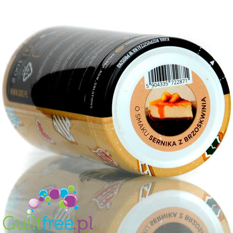 GBS Angel's Touch instant flavored coffee with caffeine boost, Cheesecake with Peach