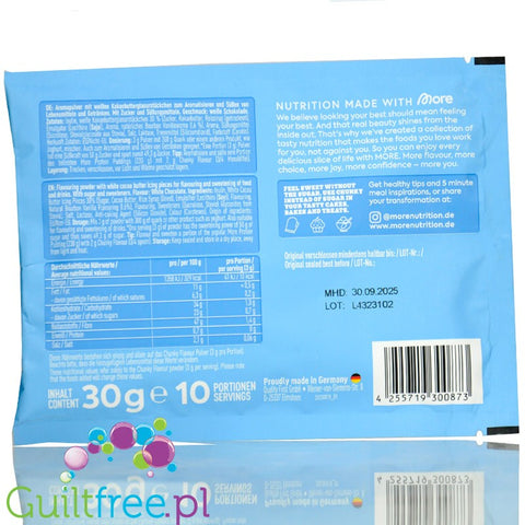 More Nutrition Chunky Flavor Pure White Chocolate 30g sachet