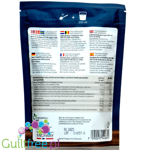 Sukrin Chooclate Drink - czekolada do picia instant bez dodatku cukru ze stewią i erytrolem