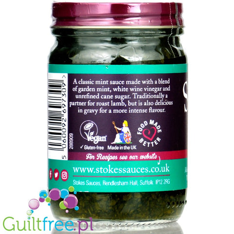 Stokes Green Mint & White Wine Vinegar Sauce (CHEAT MEAL) - wytrawny sos do mięs miętowy z białym octem winnym